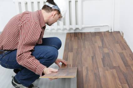 Laminate floor installation by The Floor Guy